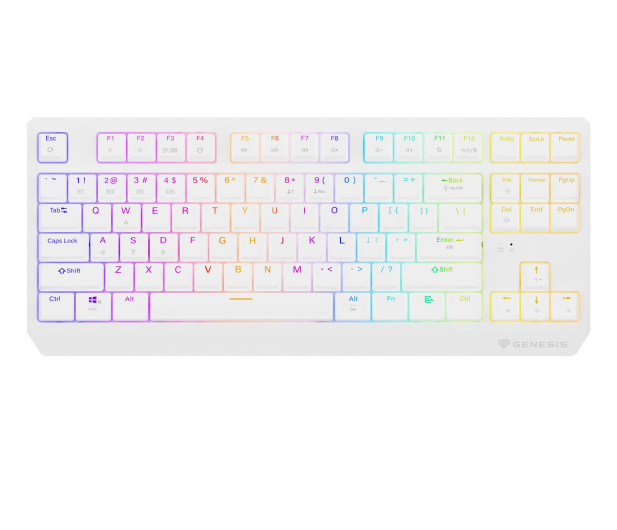 Genesis THOR 230 TKL WIRELESS US BIAŁA RGB MECHANICZNA OUTEMU - 1351044 - zdjęcie